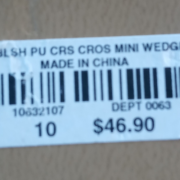 TORRID Women's Blush Pink Crossover Strap Wedge - Picture 7 of 8